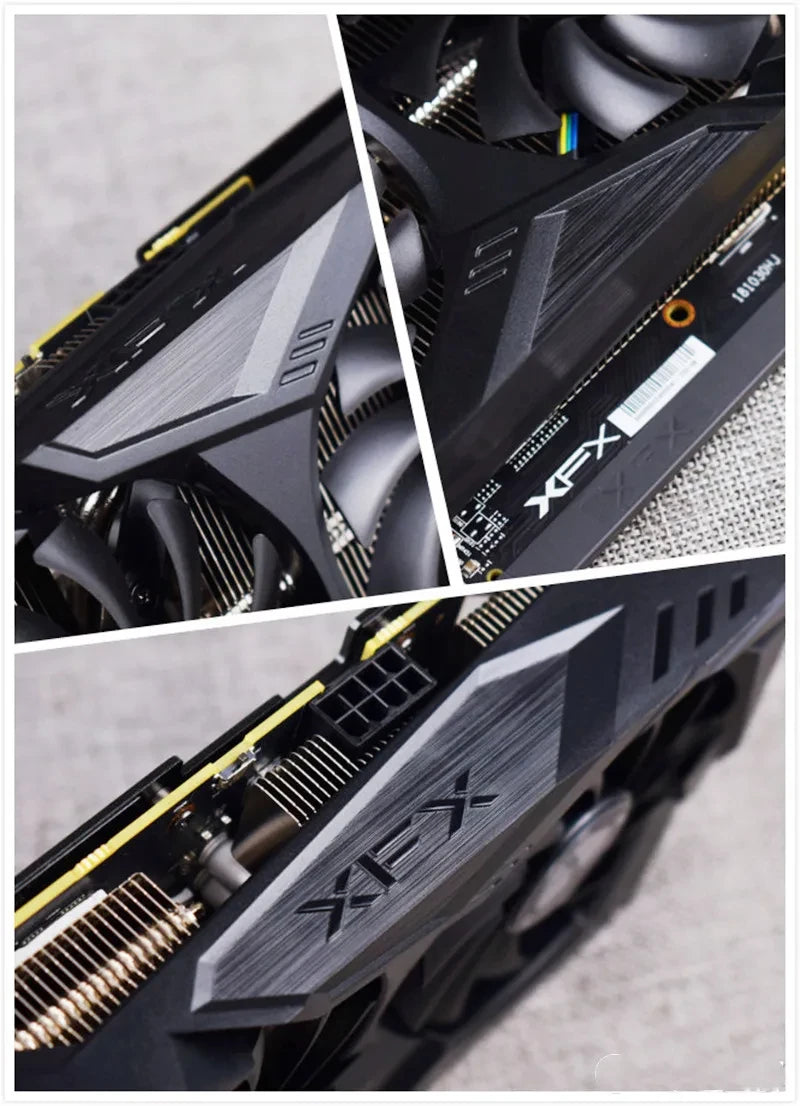 XFX-GPU Radeon AMD Radeon RX590 placa de vídeo, 8GB GDDR5 placas gráficas, GME 580, Desktop PC tela de computador mapa do jogo,