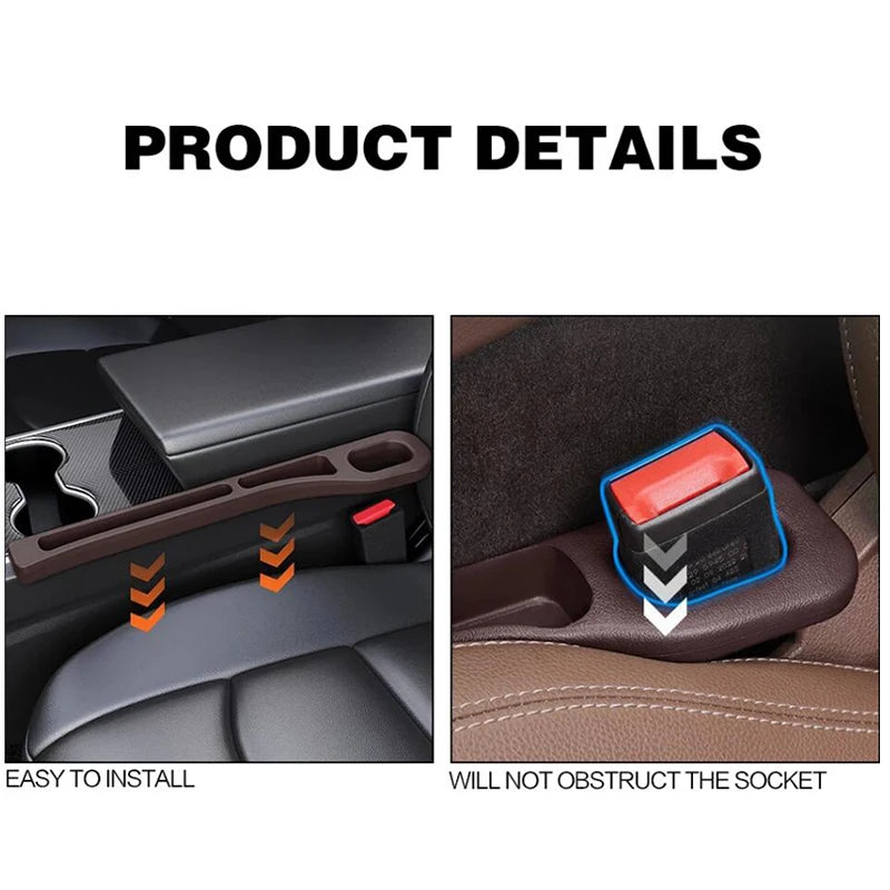 Car Seat Gap Filler Between Seats Crevice Interior Accessories For Volkswagen VW Golf 3 4 5 6 7 MK4 MK5 MK6 MK7 Passat B5 B6 B7