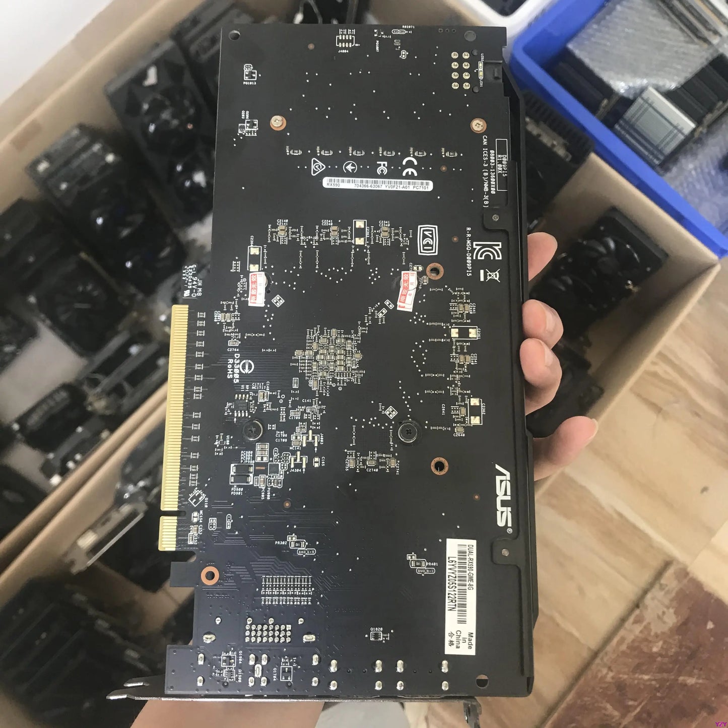 XFX-GPU Radeon AMD Radeon RX590 placa de vídeo, 8GB GDDR5 placas gráficas, GME 580, Desktop PC tela de computador mapa do jogo,