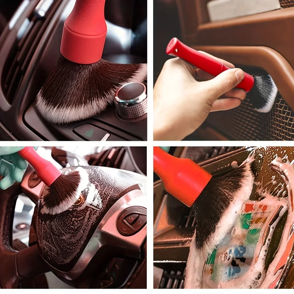 Brosse Nettoyage Voiture - CarUltraSoftBrush™ - Rouge